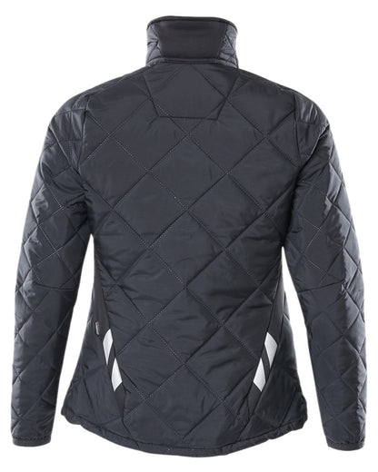 Dark Navy Coloured Mascot Workwear Womens Accelerate Thermal Jacket on white background 