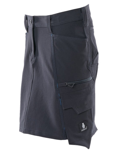 Dark Navy Coloured Mascot Workwear Womens Accelerate Ultimate Stretch Skirt on white background 