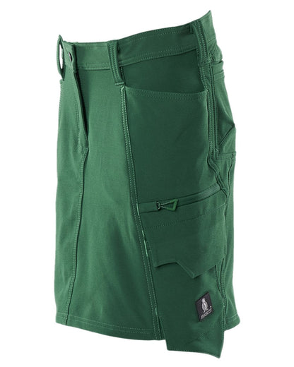 Green Coloured Mascot Workwear Womens Accelerate Ultimate Stretch Skirt on white background 