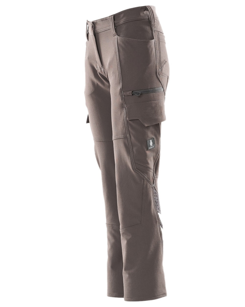 Dark Anthracite Coloured Mascot Workwear Womens Accelerate Ultimate Stretch Trousers on white background 