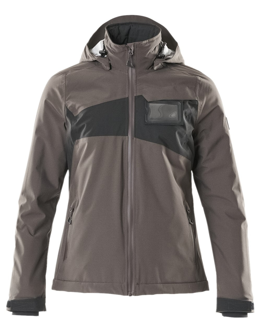 Dark Anthracite Black Coloured Mascot Workwear Womens Accelerate Waterproof Winter Jacket on white background 