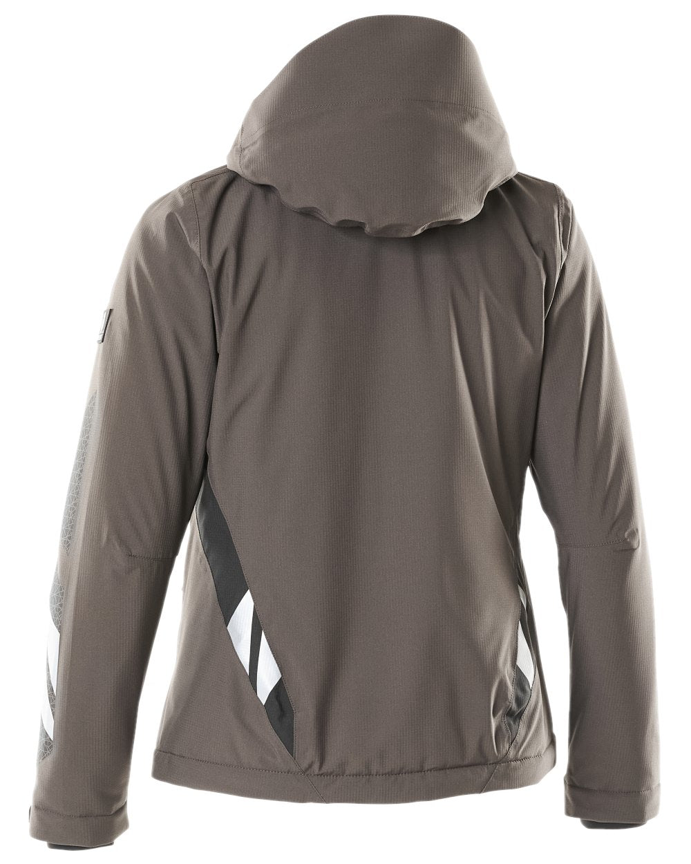 Dark Anthracite Black Coloured Mascot Workwear Womens Accelerate Waterproof Winter Jacket on white background 