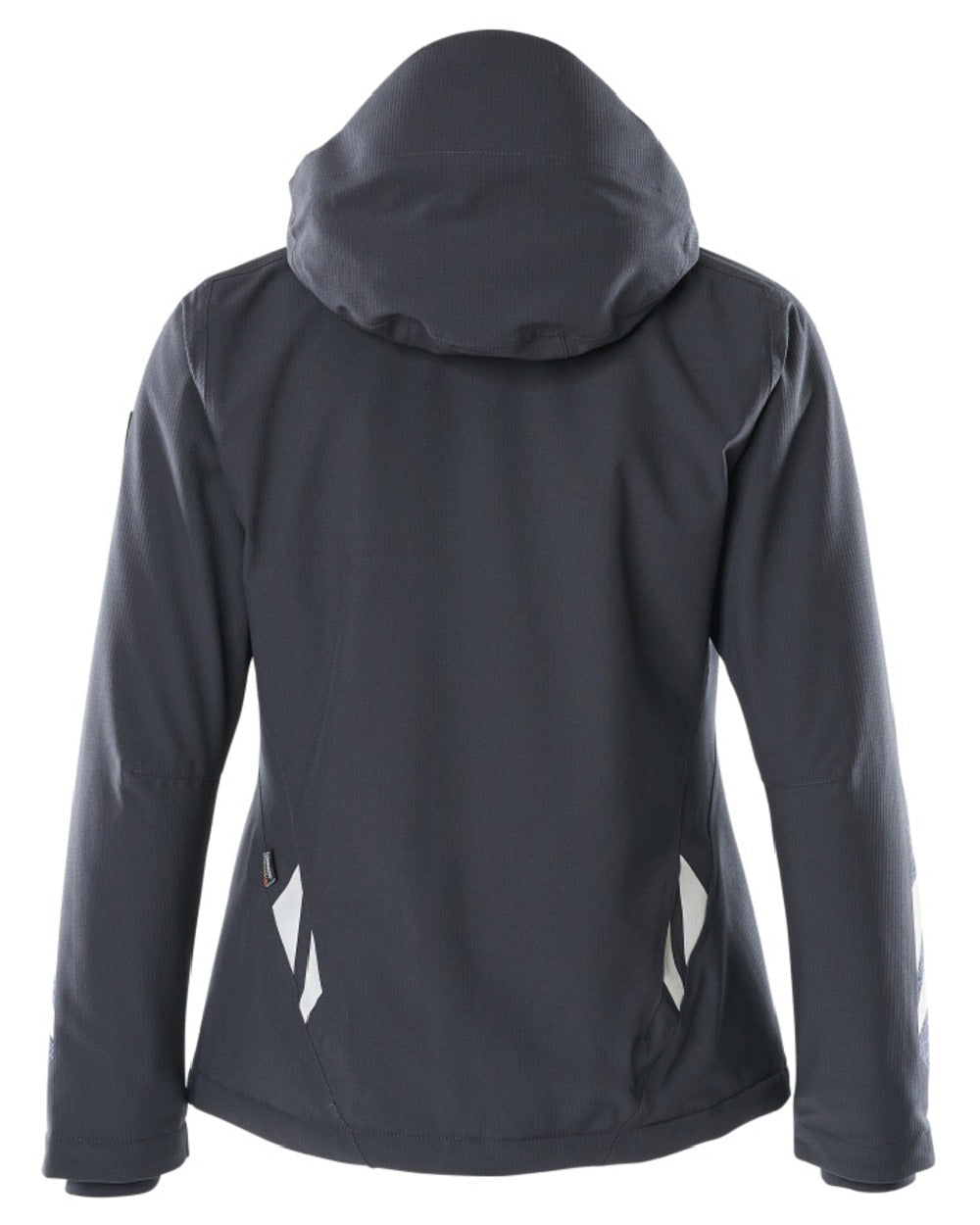 Dark Navy Coloured Mascot Workwear Womens Accelerate Waterproof Winter Jacket on white background 