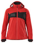 Traffic Red Black Coloured Mascot Workwear Womens Accelerate Waterproof Winter Jacket on white background 