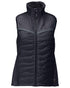 Dark Navy Coloured Mascot Workwear Womens Customized Breathable Thermal Gilet on white background 