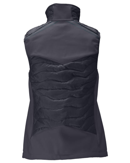 Dark Navy Coloured Mascot Workwear Womens Customized Breathable Thermal Gilet on white background 