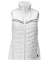 White Coloured Mascot Workwear Womens Customized Breathable Thermal Gilet on white background 