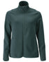 Forest Green Coloured Mascot Workwear Womens Customized Fleece Jumper With Zipper on white background 