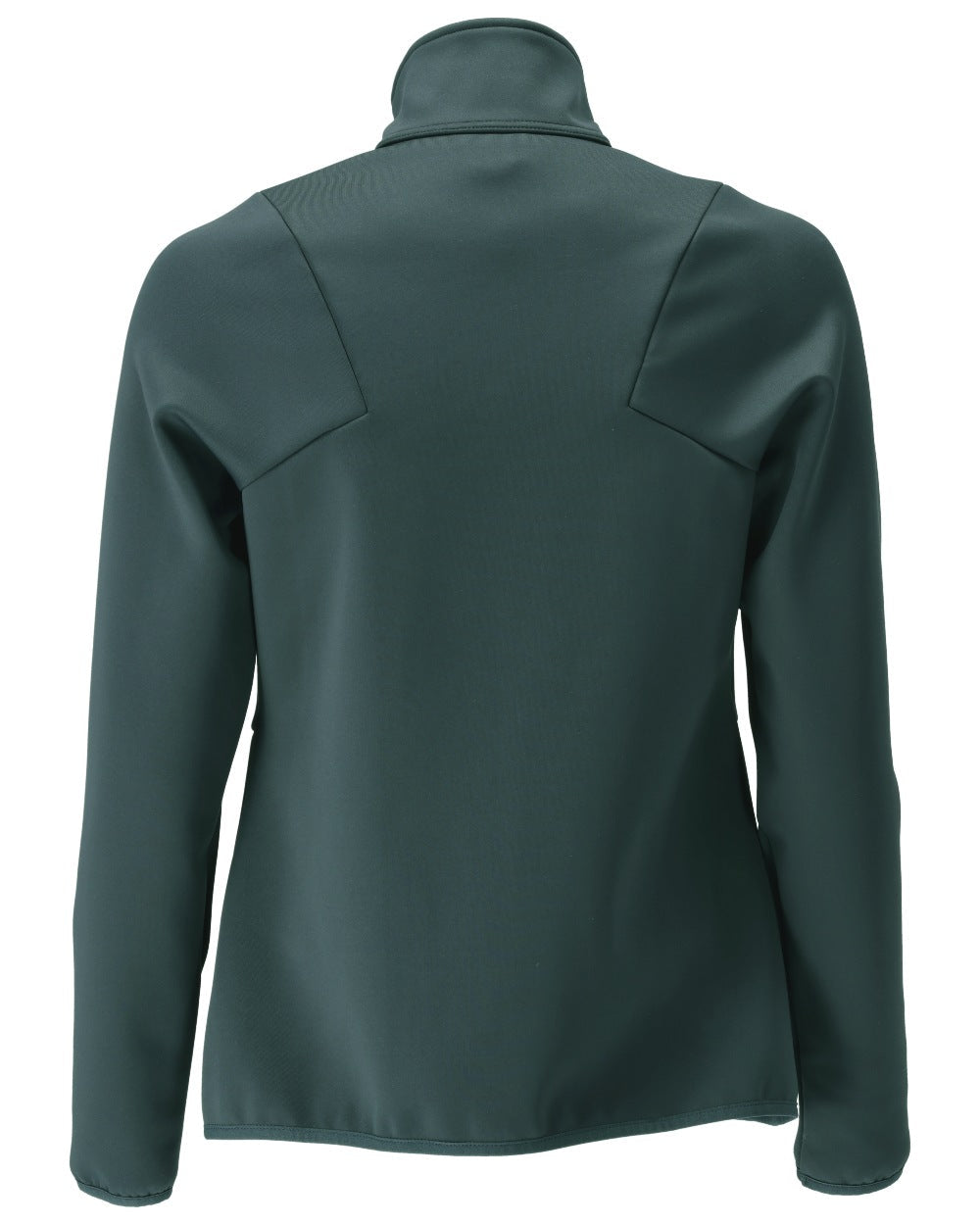 Forest Green Coloured Mascot Workwear Womens Customized Fleece Jumper With Zipper on white background 