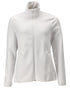White Coloured Mascot Workwear Womens Customized Fleece Jumper With Zipper on white background 
