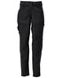 Black Coloured Mascot Workwear Womens Customized Functional Trousers on white background 