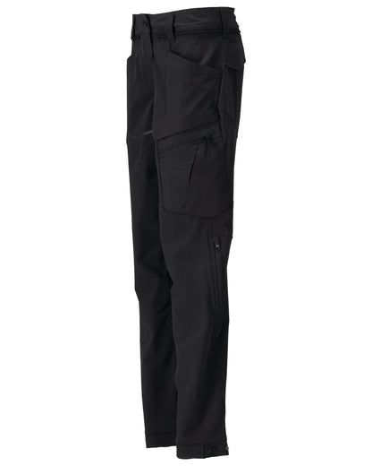Black Coloured Mascot Workwear Womens Customized Functional Trousers on white background 