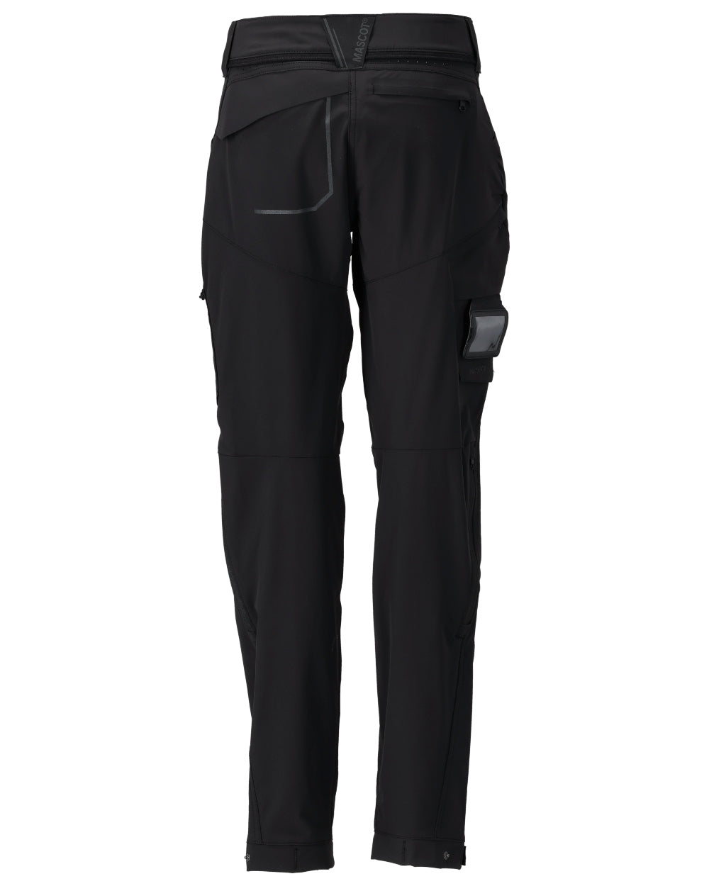 Black Coloured Mascot Workwear Womens Customized Functional Trousers on white background 