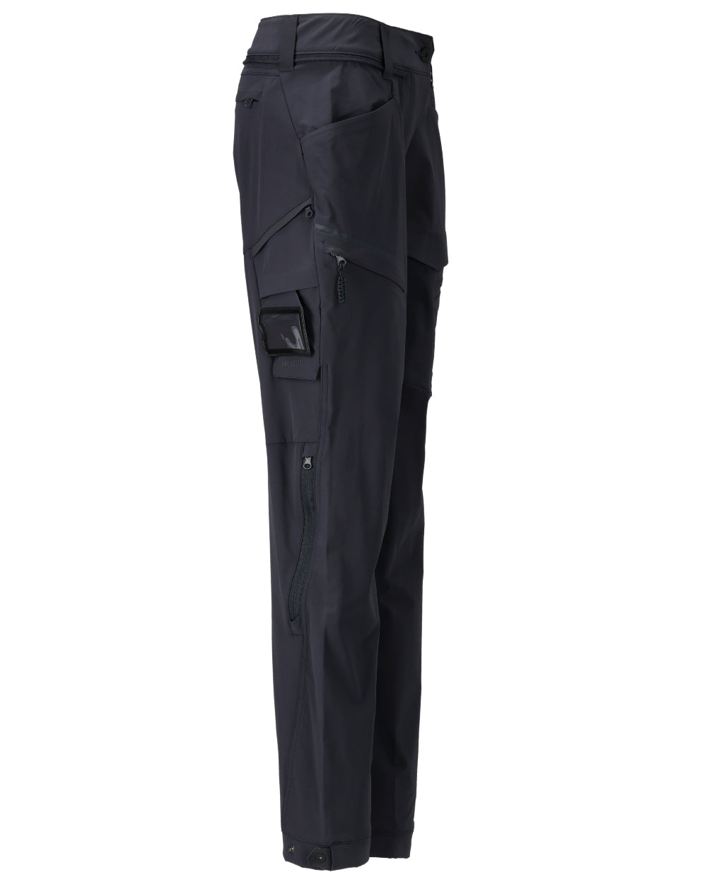 Dark Navy Coloured Mascot Workwear Womens Customized Functional Trousers on white background 