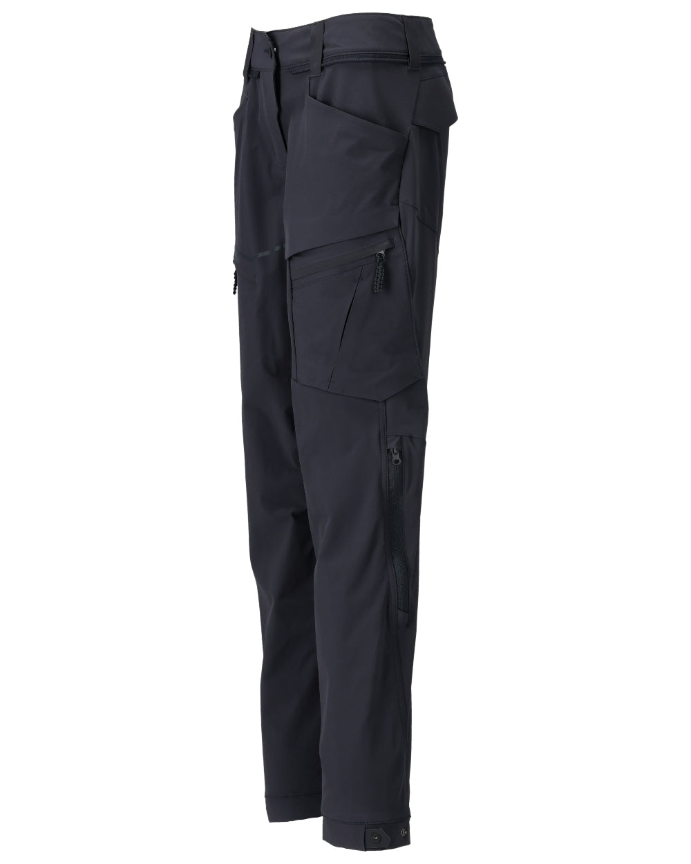 Dark Navy Coloured Mascot Workwear Womens Customized Functional Trousers on white background 