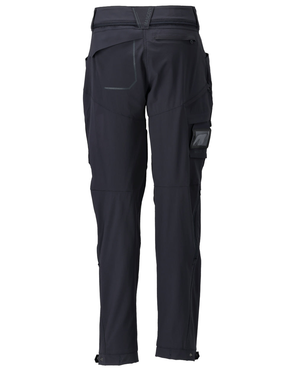 Dark Navy Coloured Mascot Workwear Womens Customized Functional Trousers on white background 