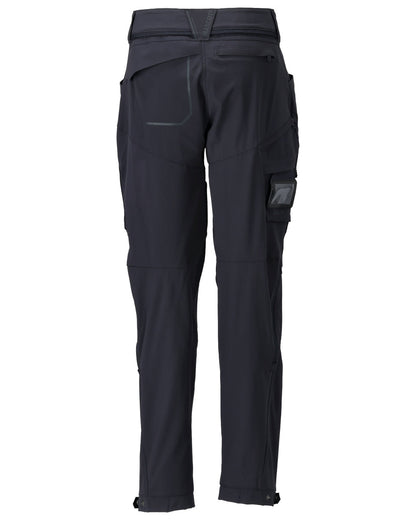 Dark Navy Coloured Mascot Workwear Womens Customized Functional Trousers on white background 