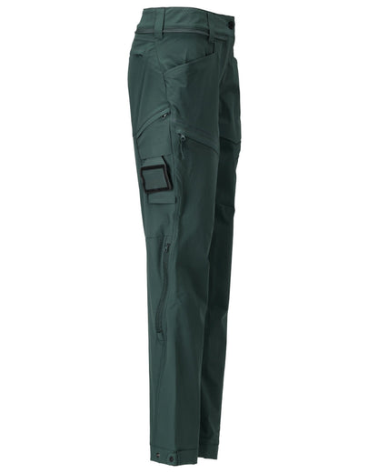 Forest Green Coloured Mascot Workwear Womens Customized Functional Trousers on white background 