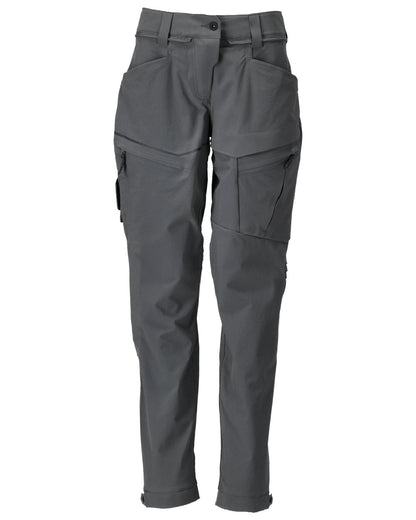 Stone Grey Coloured Mascot Workwear Womens Customized Functional Trousers on white background 