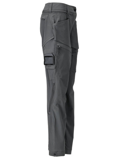 Stone Grey Coloured Mascot Workwear Womens Customized Functional Trousers on white background 