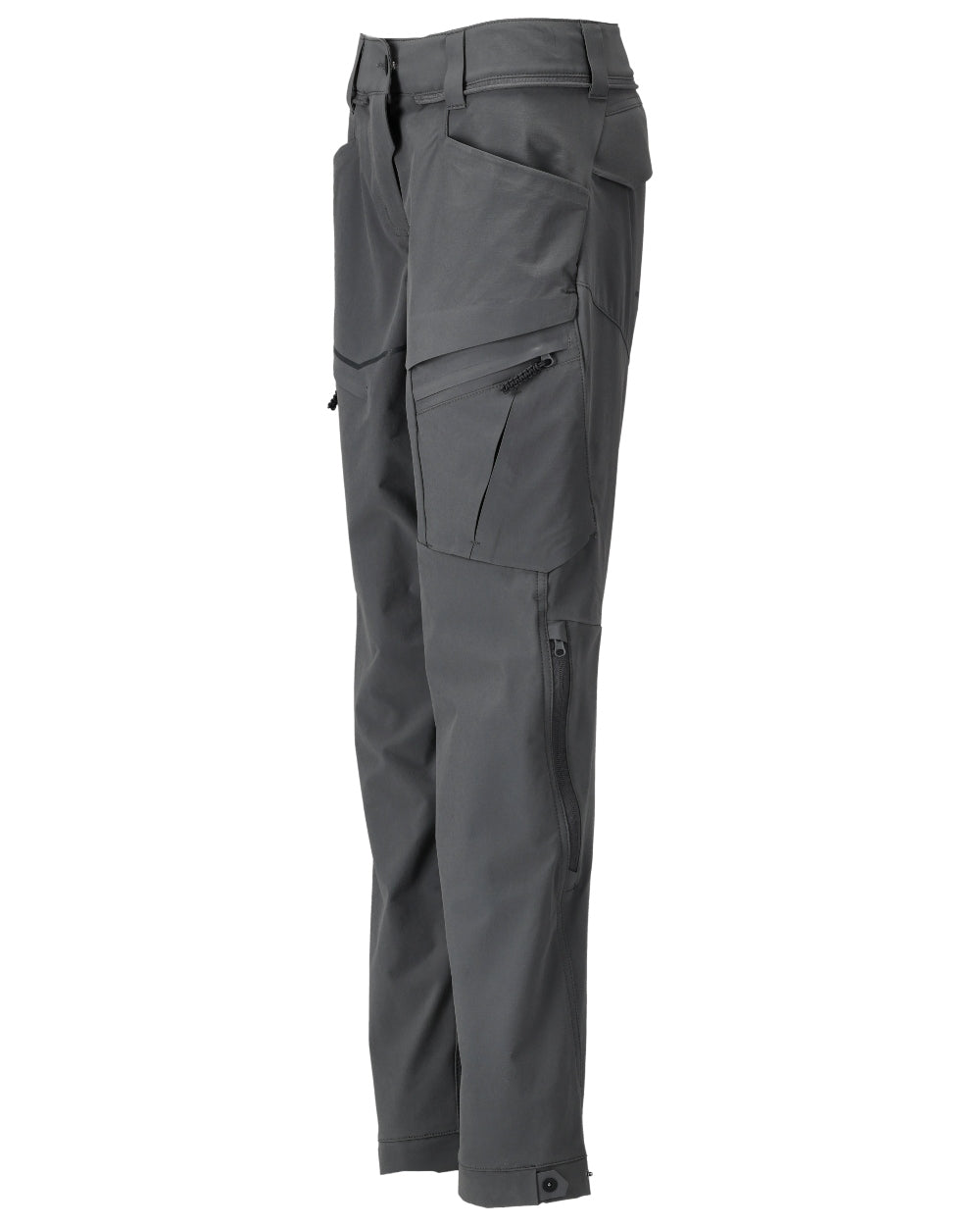 Stone Grey Coloured Mascot Workwear Womens Customized Functional Trousers on white background 