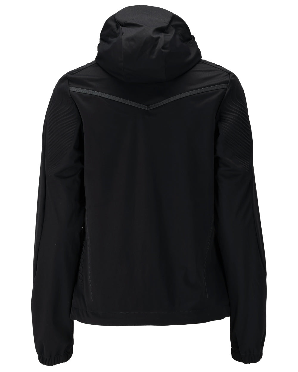 Black Coloured Mascot Workwear Womens Customized Lightweight Jacket on white background 