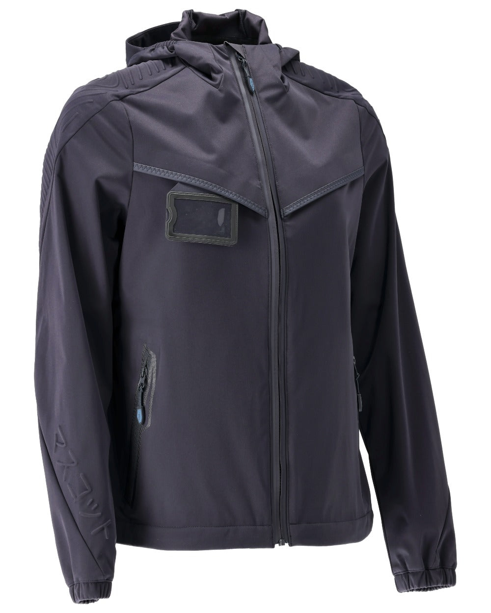Dark Navy Coloured Mascot Workwear Womens Customized Lightweight Jacket on white background 