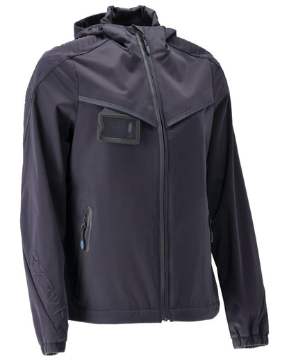 Dark Navy Coloured Mascot Workwear Womens Customized Lightweight Jacket on white background 