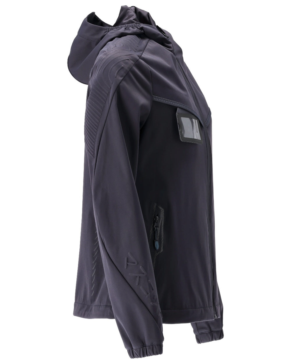 Dark Navy Coloured Mascot Workwear Womens Customized Lightweight Jacket on white background 