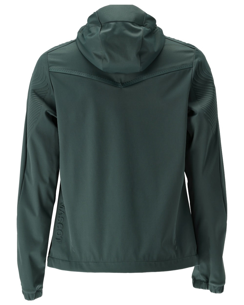 Forest Green Coloured Mascot Workwear Womens Customized Lightweight Jacket on white background 
