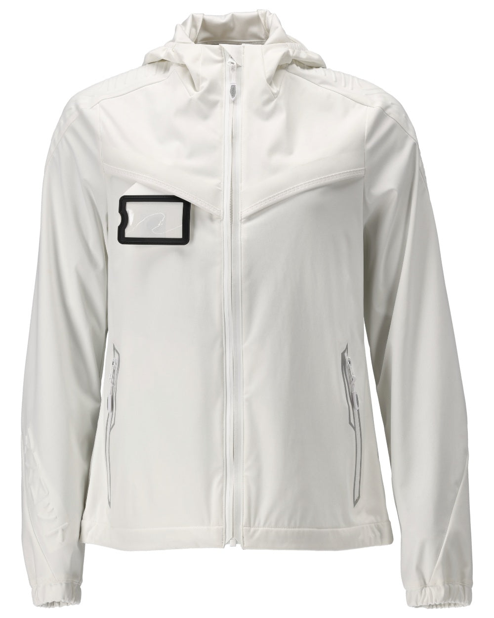 White Coloured Mascot Workwear Womens Customized Lightweight Jacket on white background 