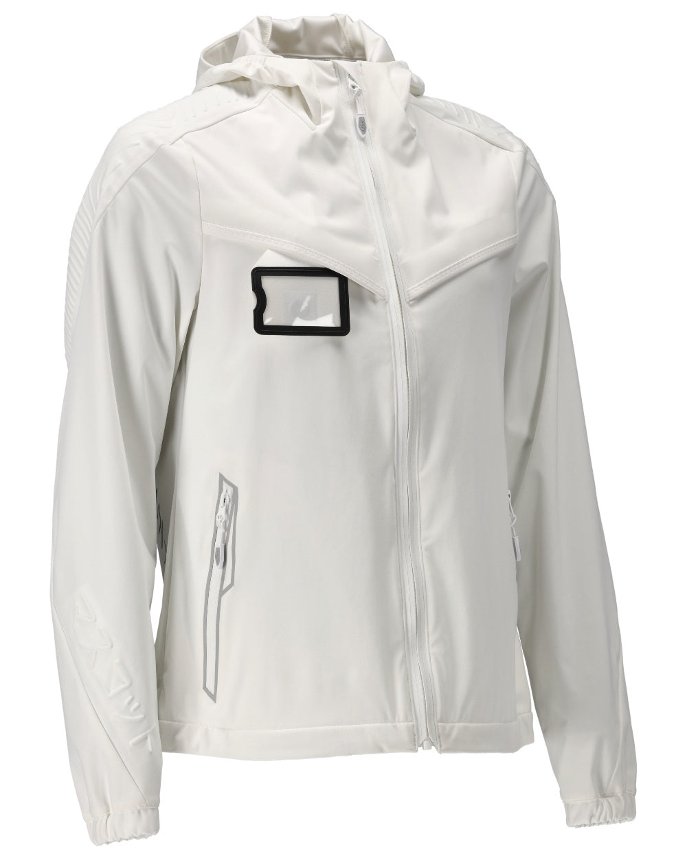 White Coloured Mascot Workwear Womens Customized Lightweight Jacket on white background 