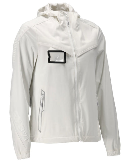 White Coloured Mascot Workwear Womens Customized Lightweight Jacket on white background 
