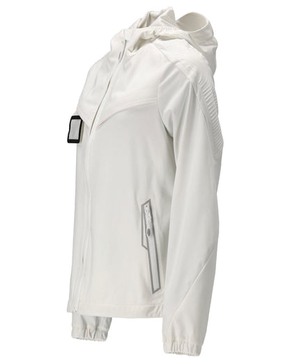 White Coloured Mascot Workwear Womens Customized Lightweight Jacket on white background 