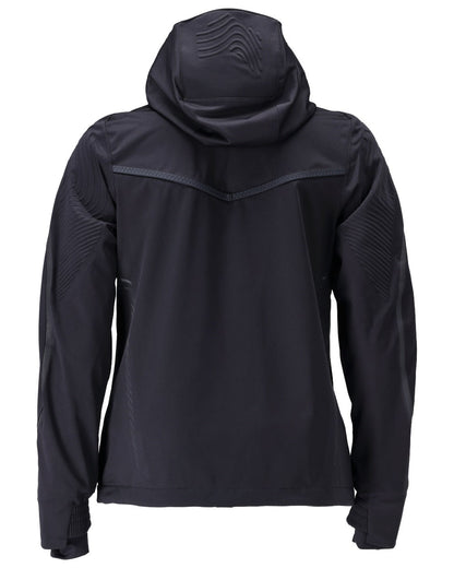 Dark Navy Coloured Mascot Workwear Womens Customized Outer Shell Jacket on white background 