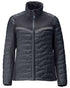Dark Navy Coloured Mascot Workwear Womens Customized Thermal Jacket on white background 