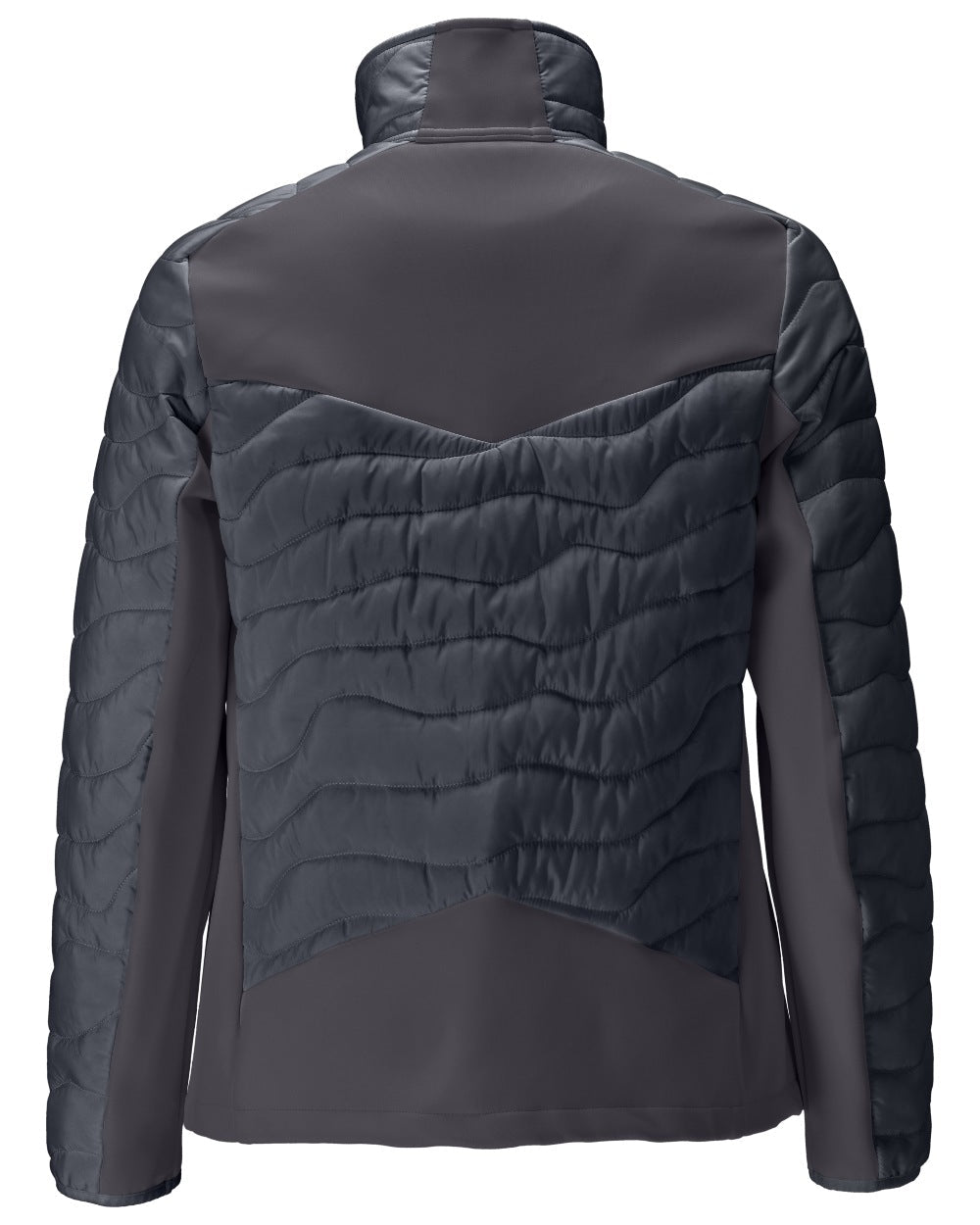 Dark Navy Coloured Mascot Workwear Womens Customized Thermal Jacket on white background 