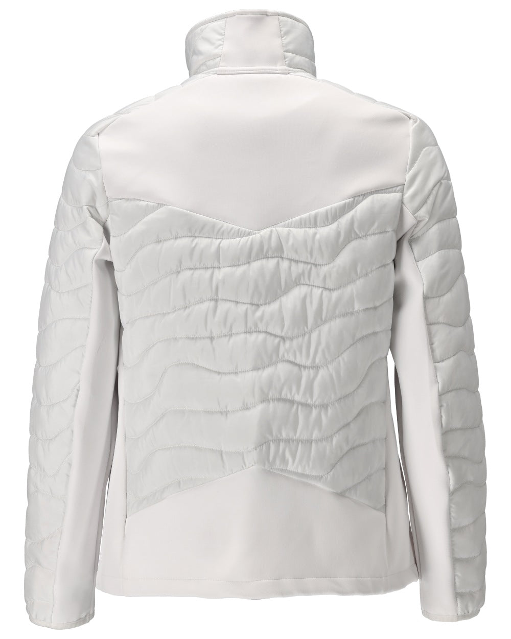 White Coloured Mascot Workwear Womens Customized Thermal Jacket on white background 
