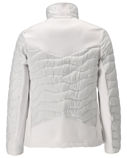 White Coloured Mascot Workwear Womens Customized Thermal Jacket on white background 