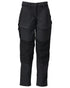 Black Coloured Mascot Workwear Womens Customized Trousers With Kneepad Pockets on white background 