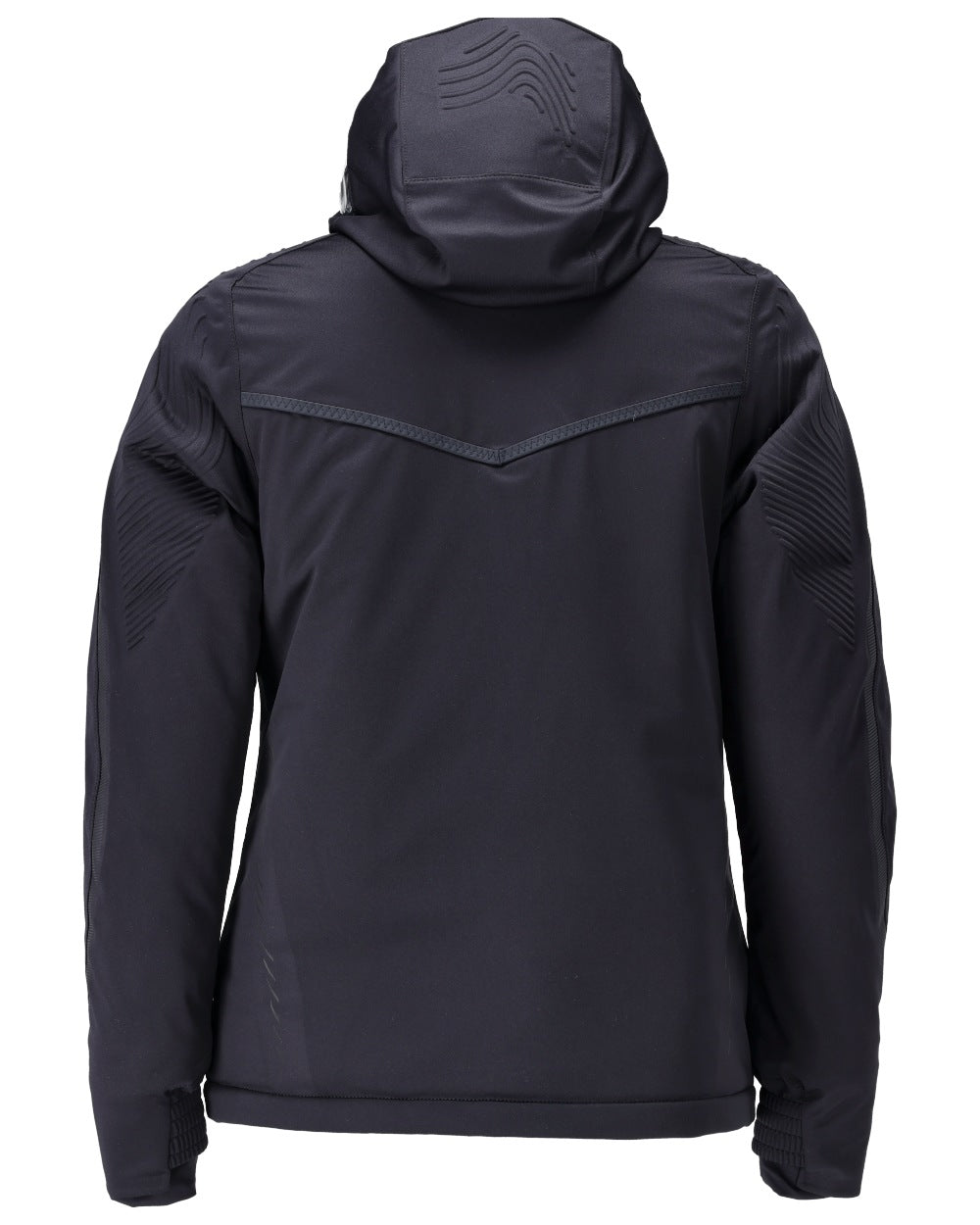 Dark Navy Coloured Mascot Workwear Womens Customized Waterproof Winter Jacket on white background 