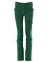 Green coloured Mascot Workwear Childrens Accelerate Pants on white background 