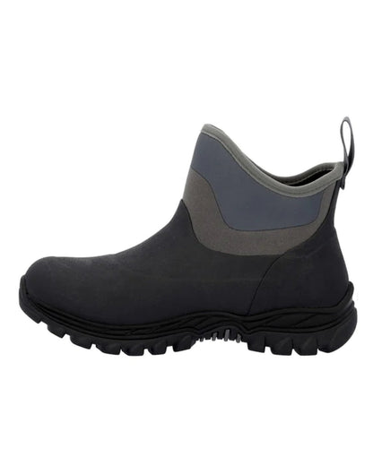 Black Coloured Muck Boots Womens Arctic Sport II Ankle Boots On A White Background 