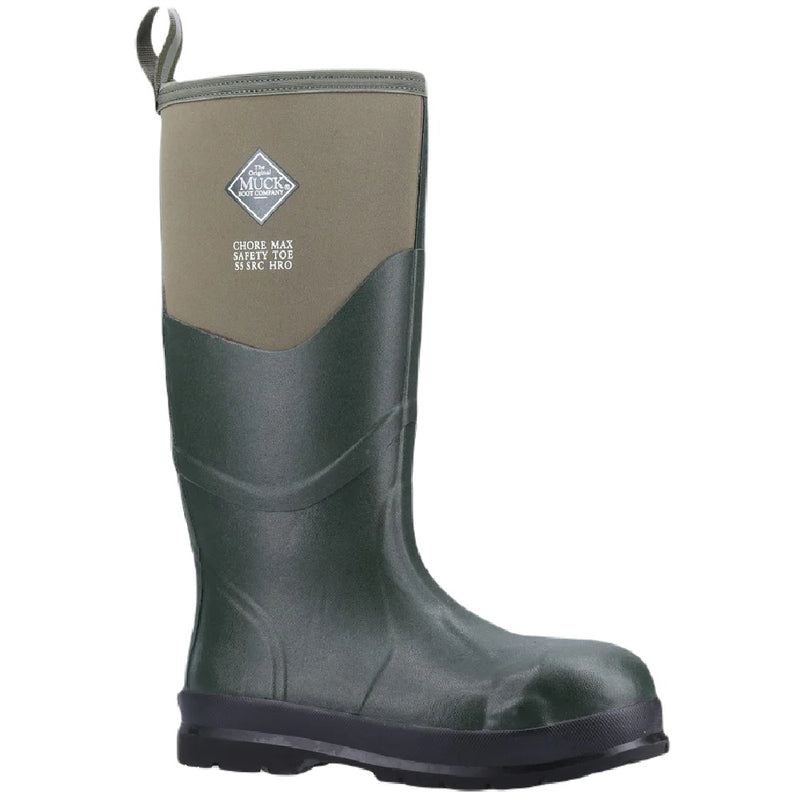 Muck Boots Chore Max Steel Toe S5 Tall Boots in Moss