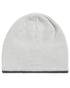 White coloured Musto Knitted Beanie on white background 