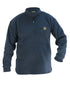 Navy Coloured Swazi Bush Shirt On A White Background 