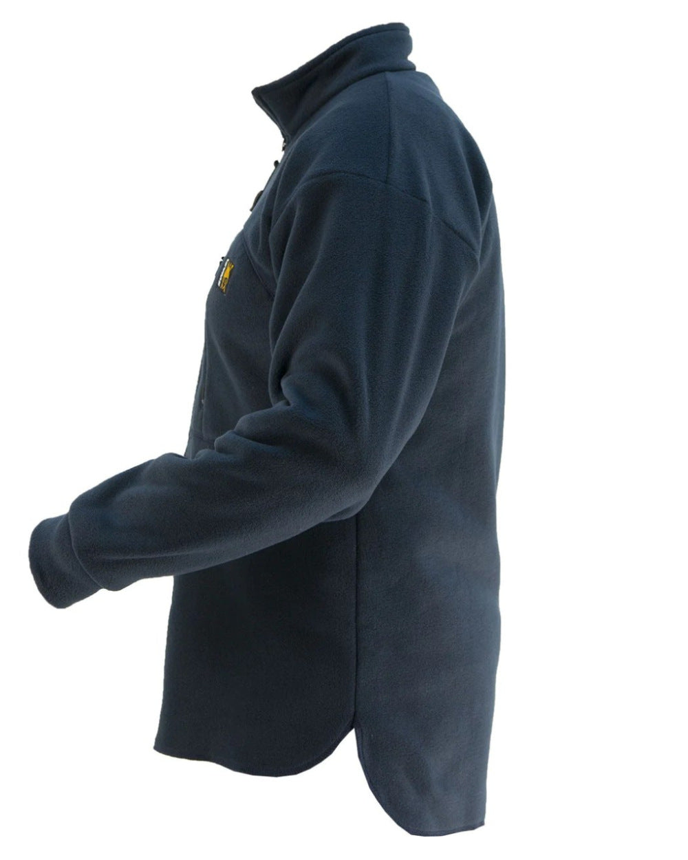 Navy Coloured Swazi Bush Shirt On A White Background 