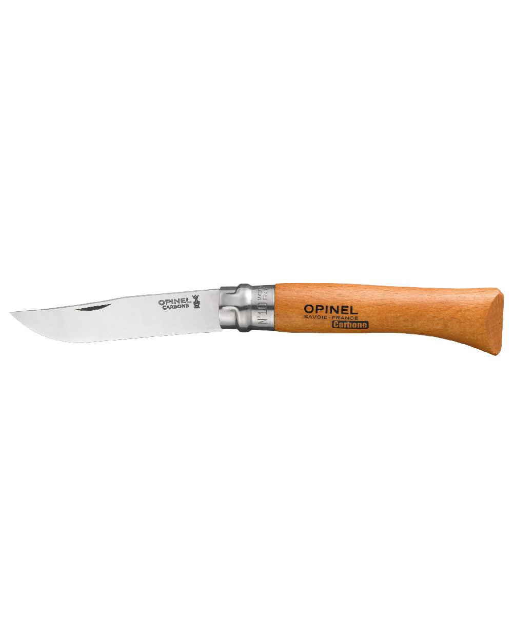 Carbon Steel coloured Opinel Classic Originals Knife on white background 