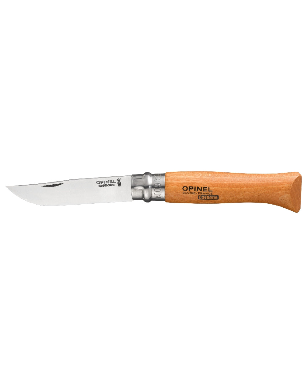 Carbon Steel coloured Opinel Classic Originals Knife on white background 