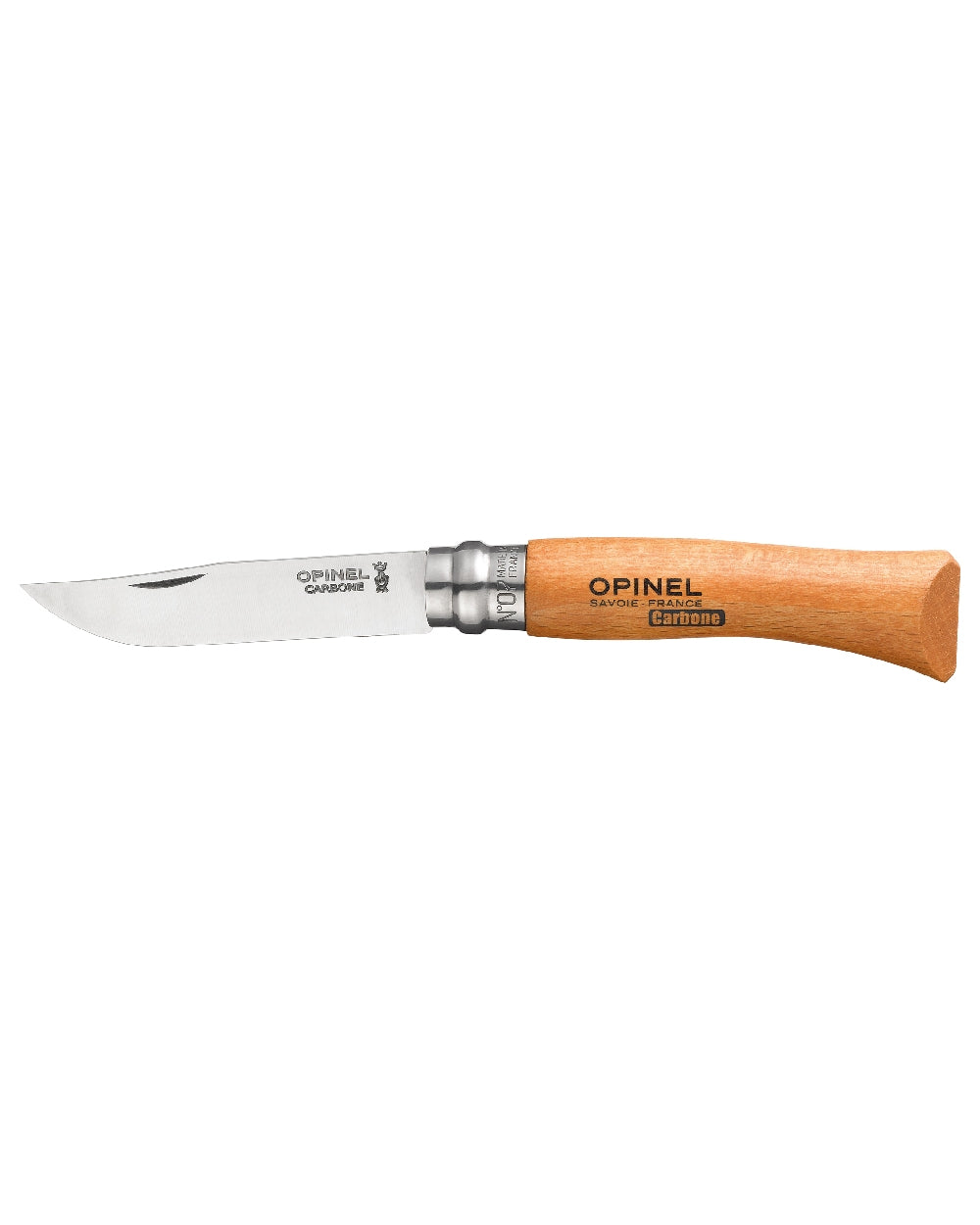 Carbon Steel coloured Opinel Classic Originals Knife on white background 